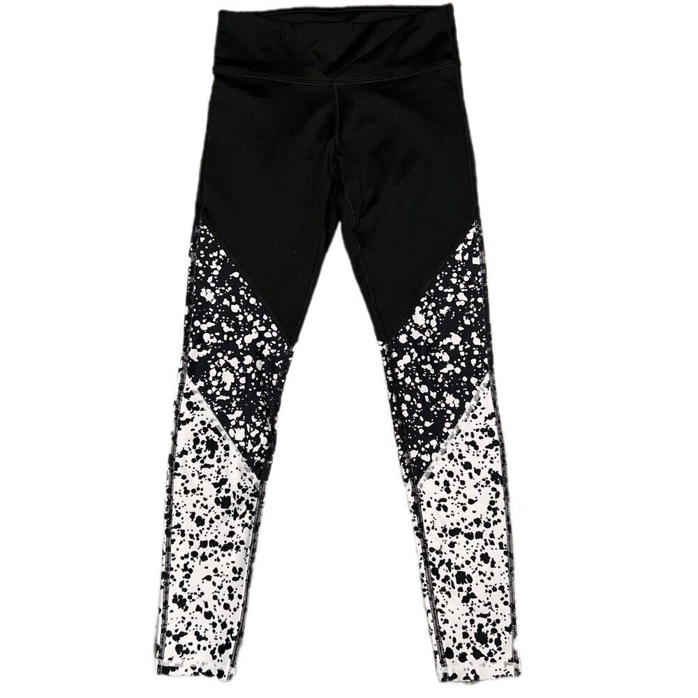 Fabletics Brogan Full Length Mid Rise Color Block Print Legging XS